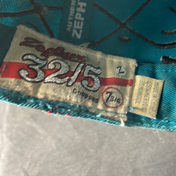 San Jose Sharks NHL Zephyr fitted hat size7 3/4 hockey stick print - Picture 9 of 9